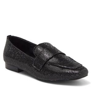 Steve Madden Riski Rhinestone Loafer Jet Black💞